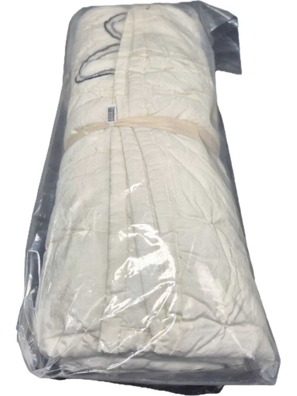 Crate & Kids Leanne Ford Charcoal Heart Crib Quilt Cotton White Gray Black 40x50